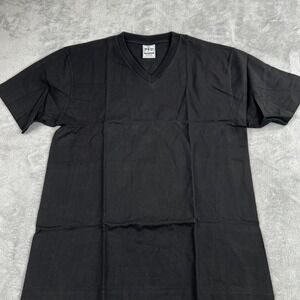 Pro Cali Super Heavyweight V-Neck T-Shirt 2XL Black Men Streetwear Blank Tee